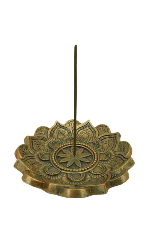 Incense Holder -Round Lotus