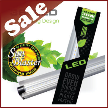 36” SunBlaster LED Strip Light 6400K 36 watts