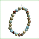 Bead Bracelet -Imperial Jasper & Copper Turquoise