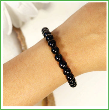 Bead Bracelet -Shungite